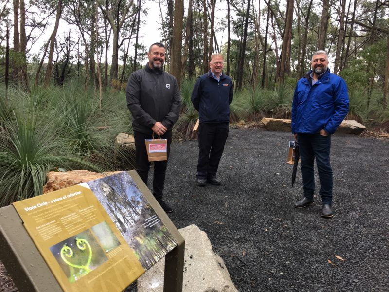 People In The Dementia Friendly Natural Parkland And Sensory Trail