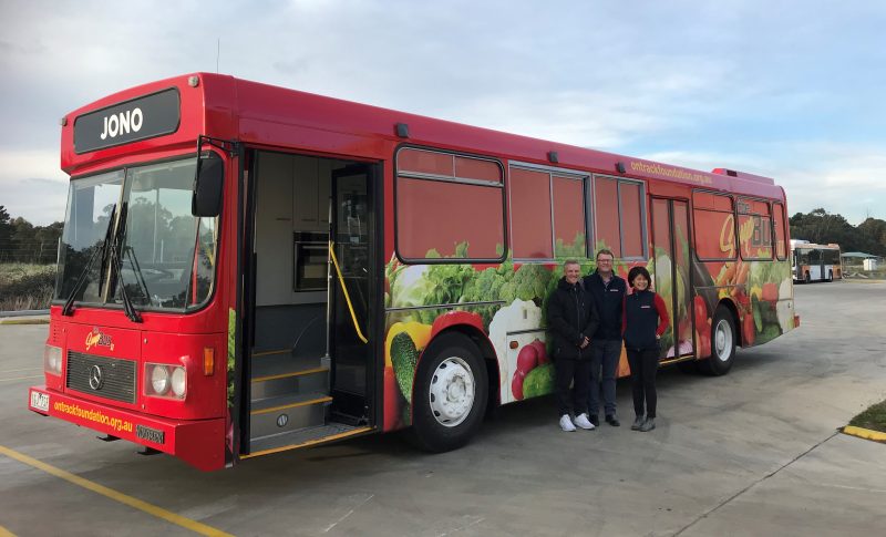 People Standing In Front Of Ballarat Soup Bus