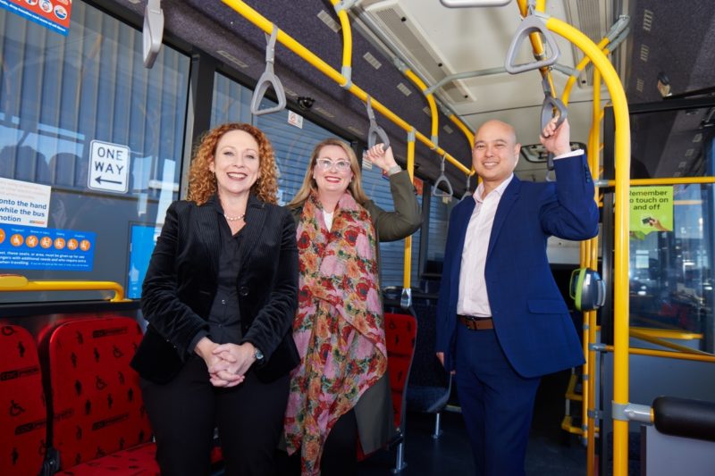 Minister for Public Transport/ State member for Williamstown, the Hon. Melissa Horne MP with local member for Tarneit, Sarah Connolly and our CEO, Nicholas Yap